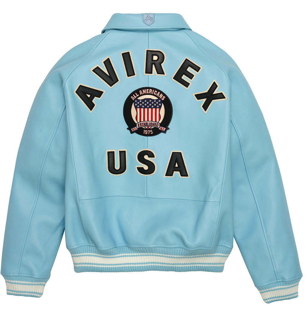 Avirex Icon Glacier Leather bomber jacket