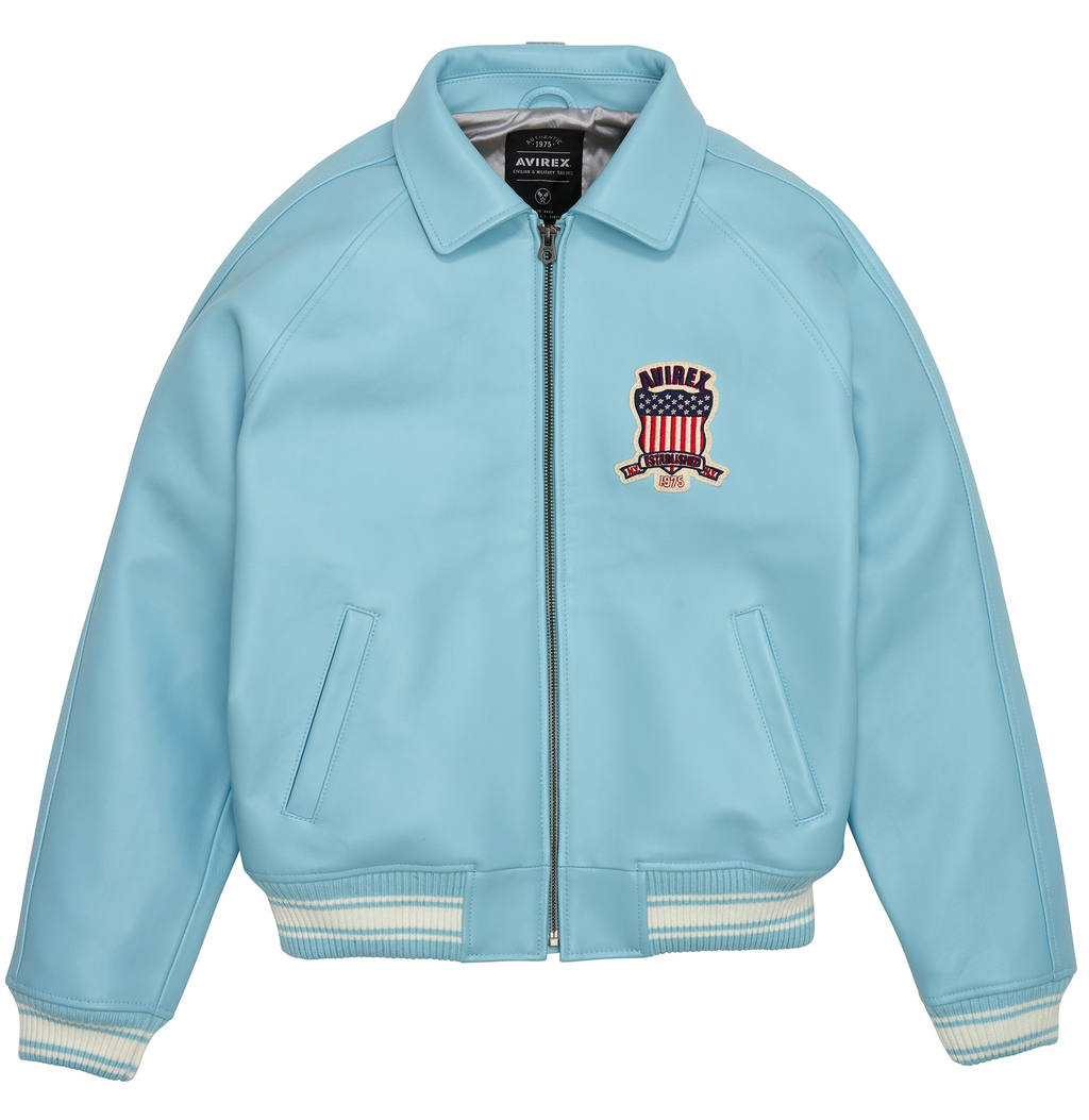 Avirex Icon Glacier Leather bomber jacket