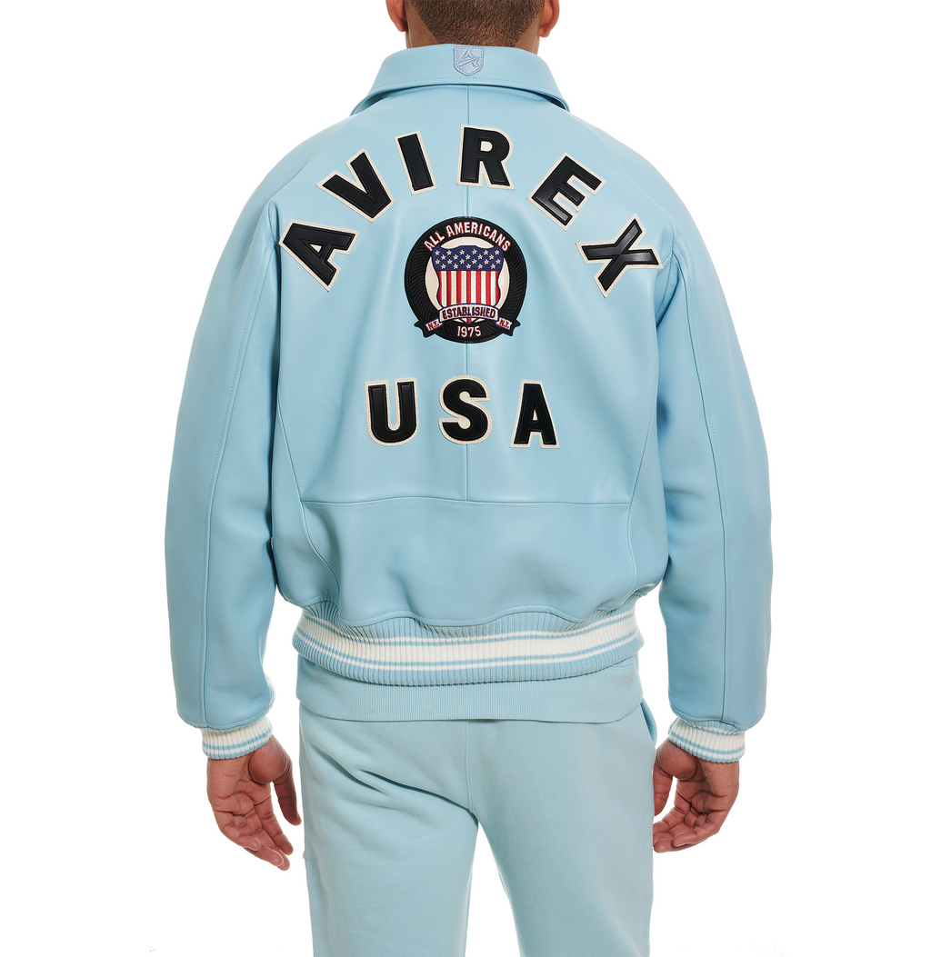 Avirex Icon Glacier Leather bomber jacket