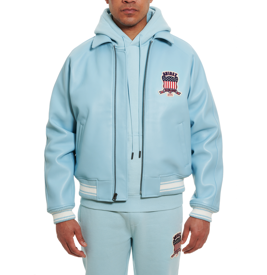 Avirex Icon Glacier Leather bomber jacket