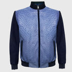 Suede & Ostrich Leather Blouson Jacket