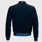 Suede & Ostrich Leather Blouson Jacket
