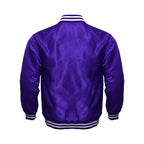 Avanzar All-Purple Satin Varsity Jacket