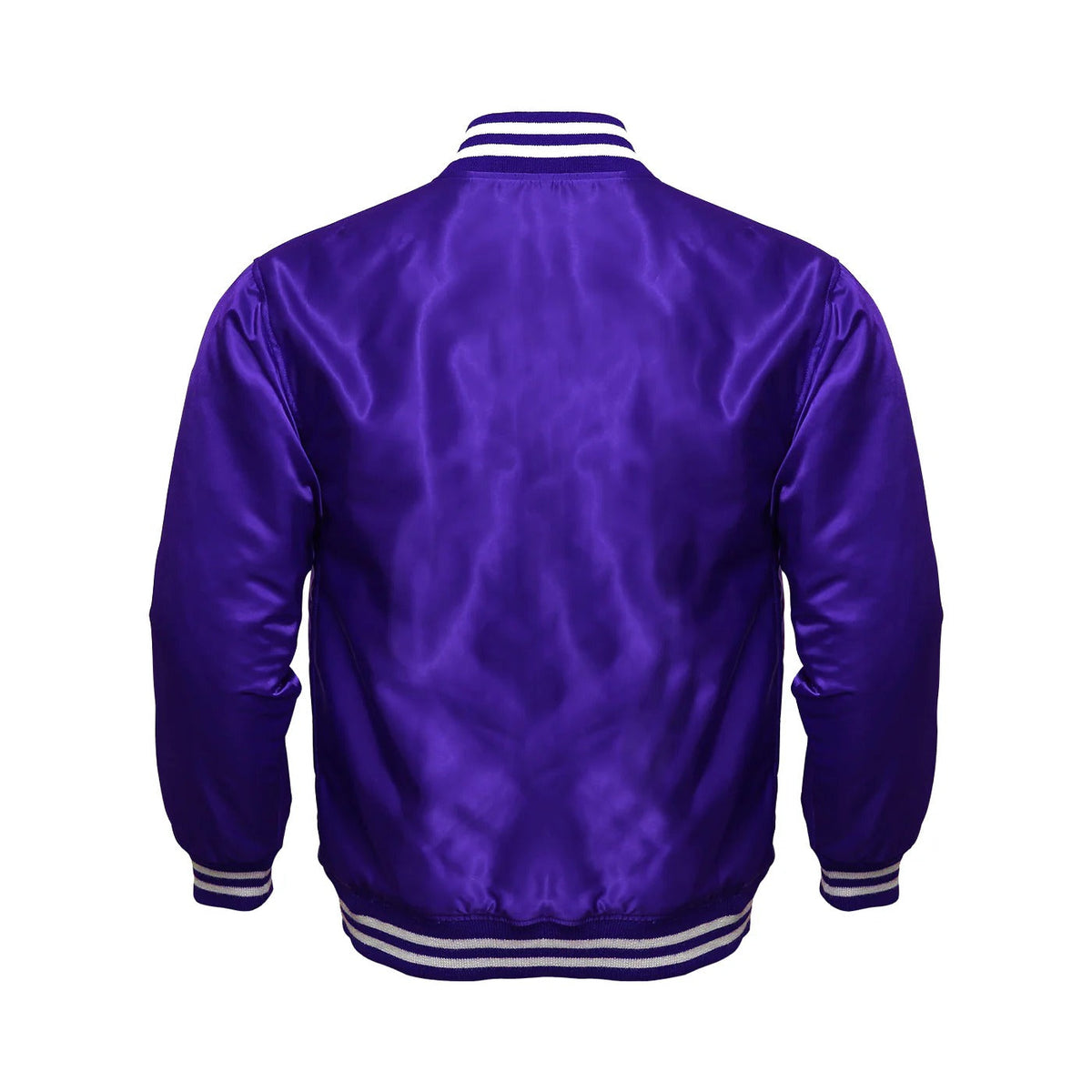 Avanzar All-Purple Satin Varsity Jacket