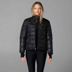 Quilted Bomber Jacket in Black Colour For Women
