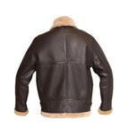 RAF Aviator Bomber Real Shearling Brown Leather Jacket