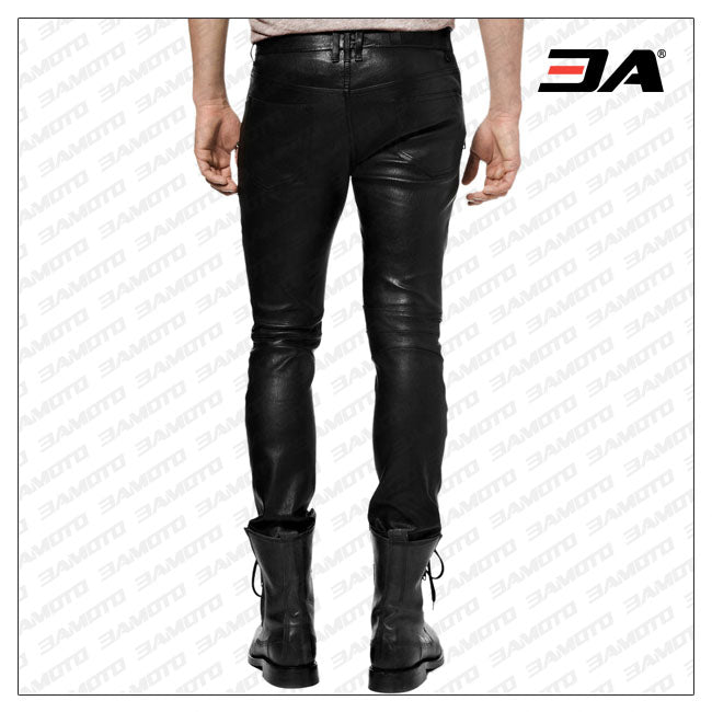 Rock Star-style Leather Pant For Men