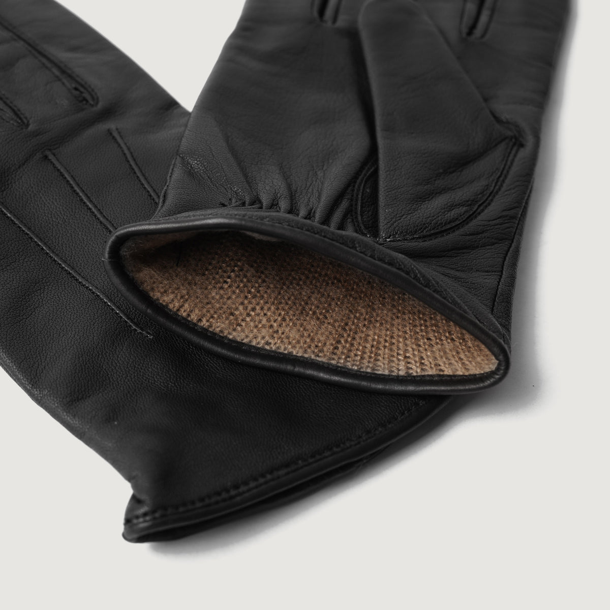 Ralph Black Leather Dress Gloves