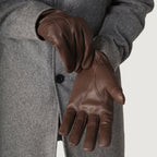 Ralph Brown Leather Dress Gloves