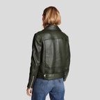 Raqeul Black Biker Leather Jacket
