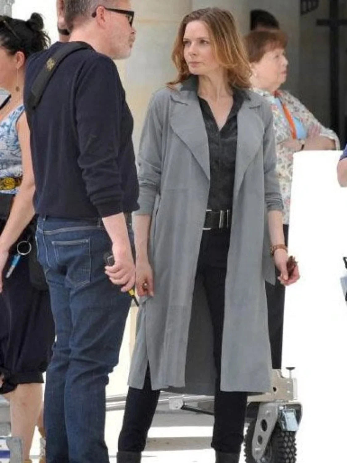 Rebecca Ferguson Mission Impossible 6 Gray Cotton Trench Coat
