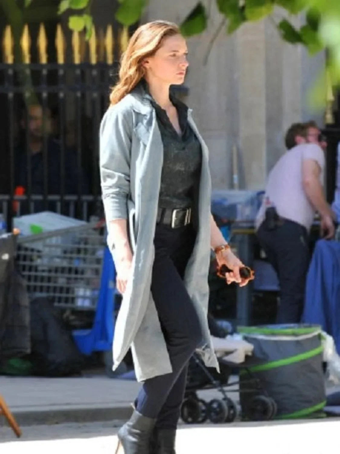 Rebecca Ferguson Mission Impossible 6 Gray Cotton Trench Coat