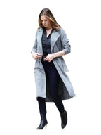 Rebecca Ferguson Mission Impossible 6 Gray Cotton Trench Coat