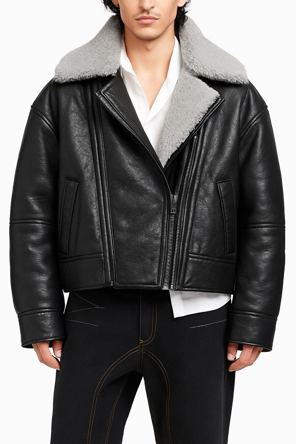 Custom Jordan Djohari Leather Jacket 1/2 Installments