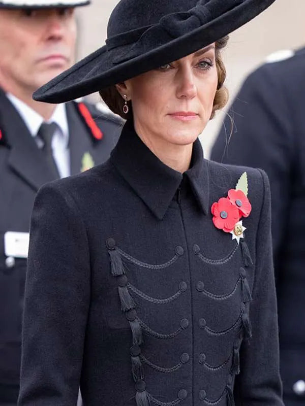 Kate Middleton Remembrance Day 2025 Black Coat