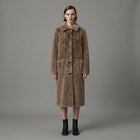 Women's Dark Grey Shearling Jacket