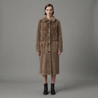 Women's Dark Grey Shearling Jacket