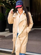 NYC 2026 Rihanna Beige Trench Coat