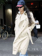 NYC 2026 Rihanna Beige Trench Coat