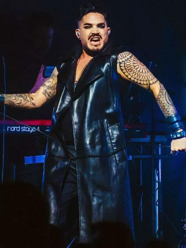 Adam Lambert Roundhouse 2026 Leather Vest