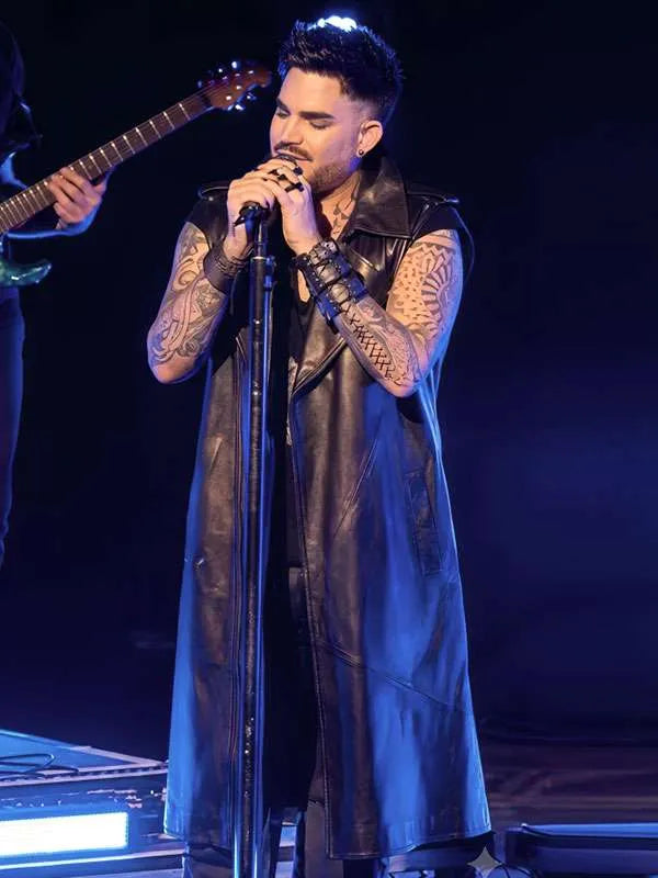 Adam Lambert Roundhouse 2026 Leather Vest