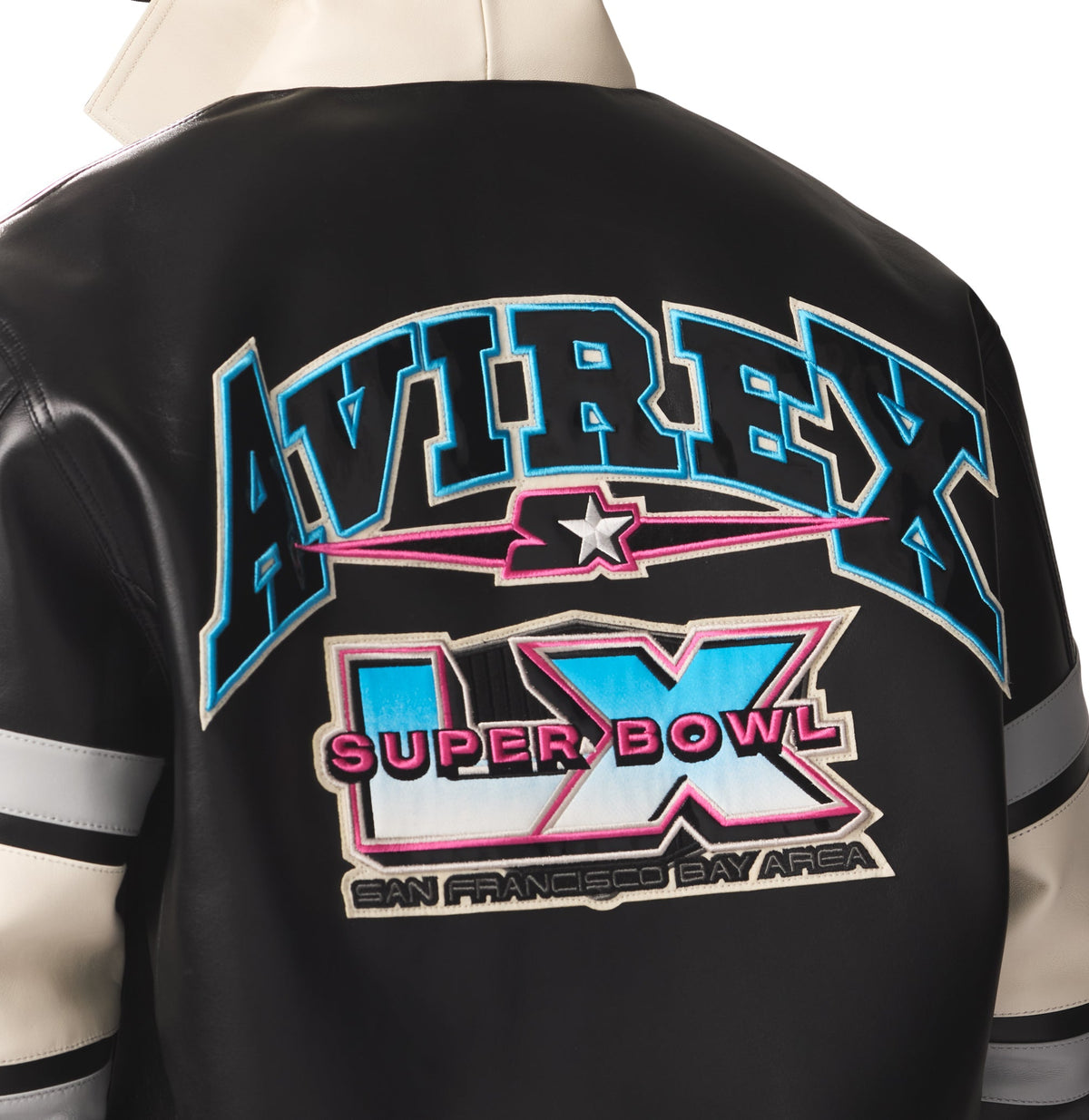 AVIREX X STARTER SUPER BOWL LX LEATHER JACKET