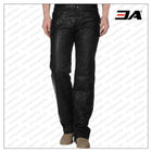 Solid Colored Leather Pant
