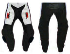SUZUKI MEN MOTORCYCLE WHITE CE ARMOR PANTS