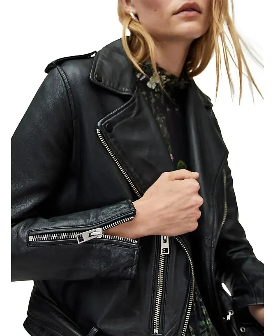 All Saints Balfern Leather Biker Jacket