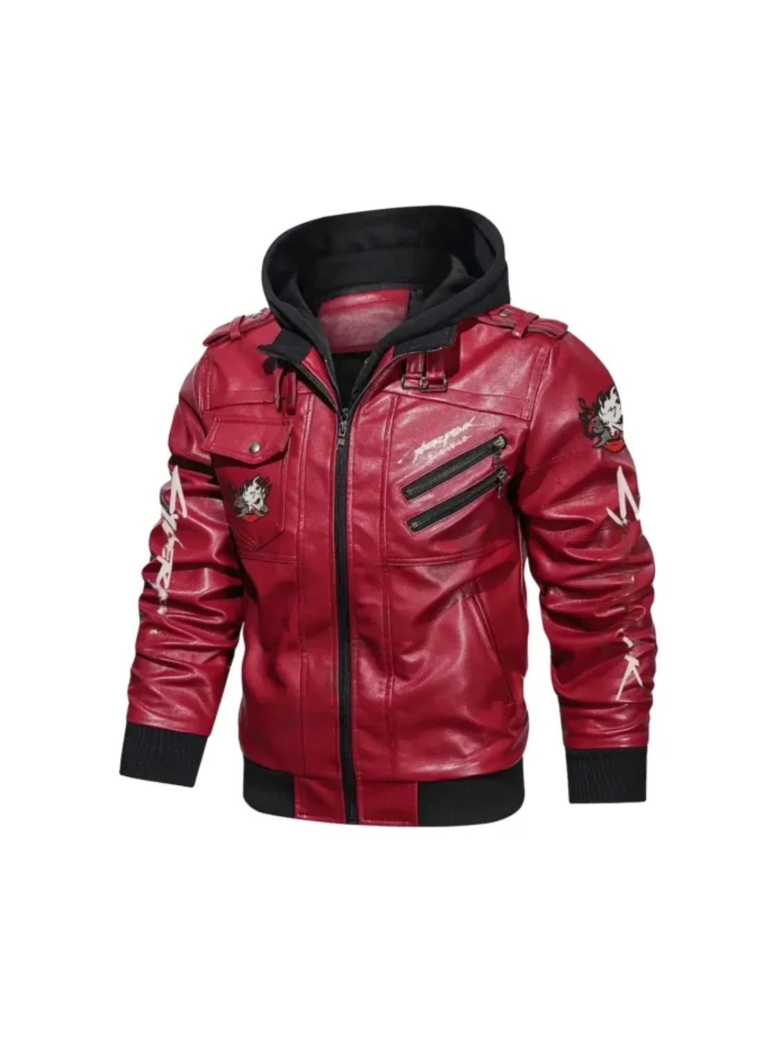 Samurai Cyberpunk Leather Jacket