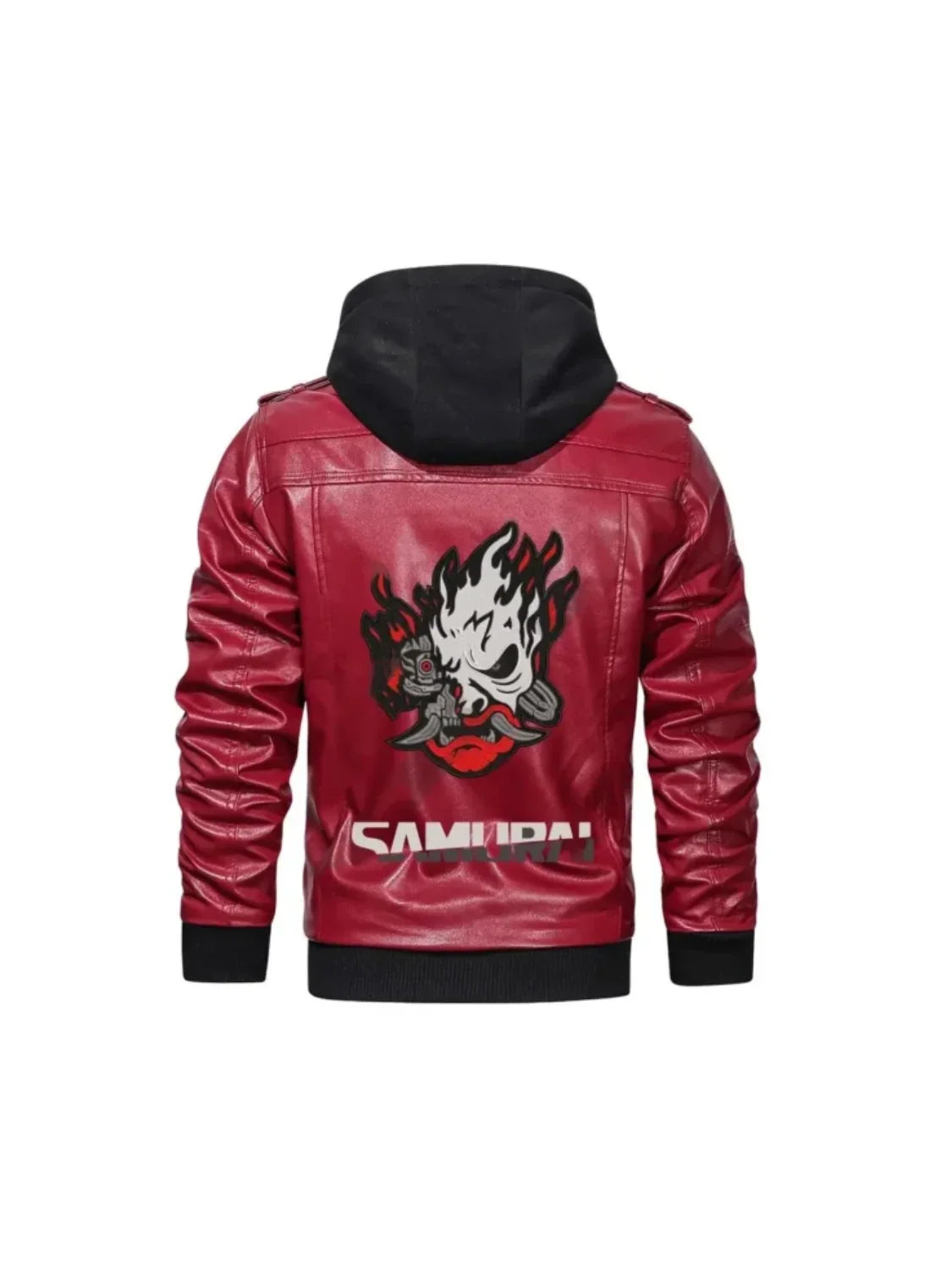 Samurai Cyberpunk Leather Jacket