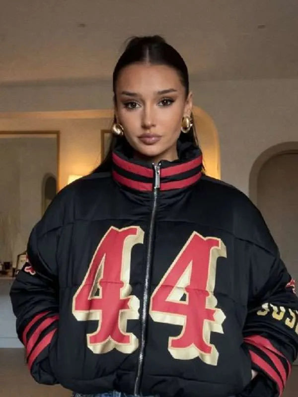 Kristin Juszczyk 2026 San Francisco 49ers Puffer Jacket