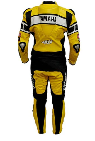Men YELLOW MOTORCYCLE LEATHER RACING SUIT