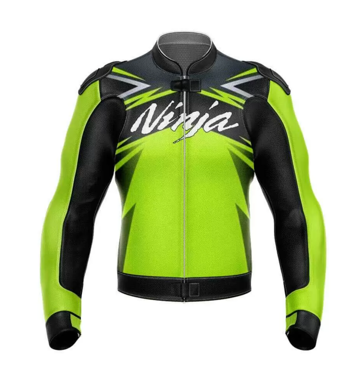 NEON MOTORCYCLE LEATHER RACING JACKET