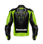 NEON MOTORCYCLE LEATHER RACING JACKET