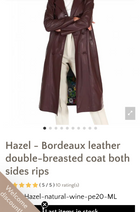 Custom Candace Harvey Leather Coat