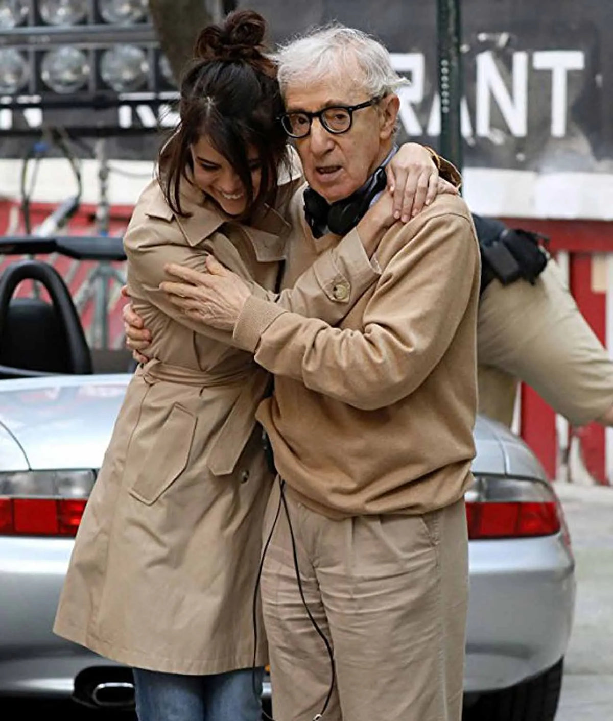 Selena Gomez A Rainy Day in New York Long Coat
