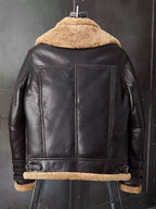 Shearling Coat B3 Bomber Jacket Short Fur Coat Fashion Motorcycle Jacket