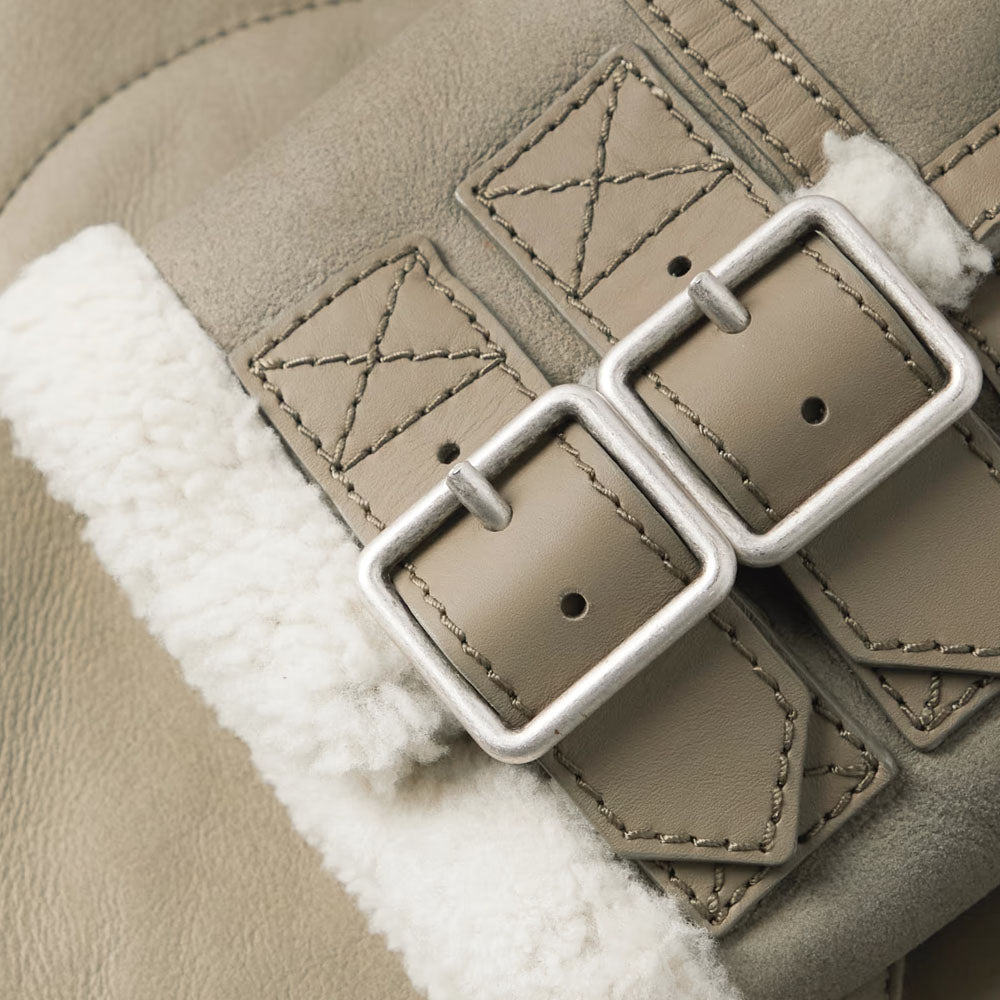 New Cream Shearling Flight Sheepskin B3 Leather Jacket For Men