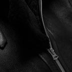 New Men Black B3 Sheepskin Flying Shearling Leather Jacket
