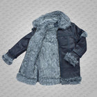 Men's Sheepskin Shearling Brown Leather Jacket Coat In Flight Aviation Style - Cold Inferno