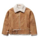 Aviator Flight B3 Bomber Sheepskin Pilot Brown Shearling Leather Jacket