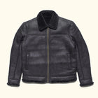 Black Aviator Limited Edition B3 Bomber Shearling Leather Jacket