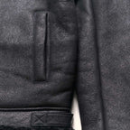 Black Aviator Limited Edition B3 Bomber Shearling Leather Jacket
