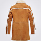 Sheepskin Shearling Trench Coat for Men