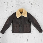 Men's Brown B-3 Shearling Bomber Jacket