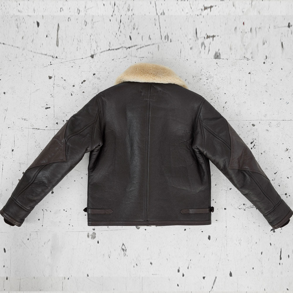 Men's Brown B-3 Shearling Bomber Jacket