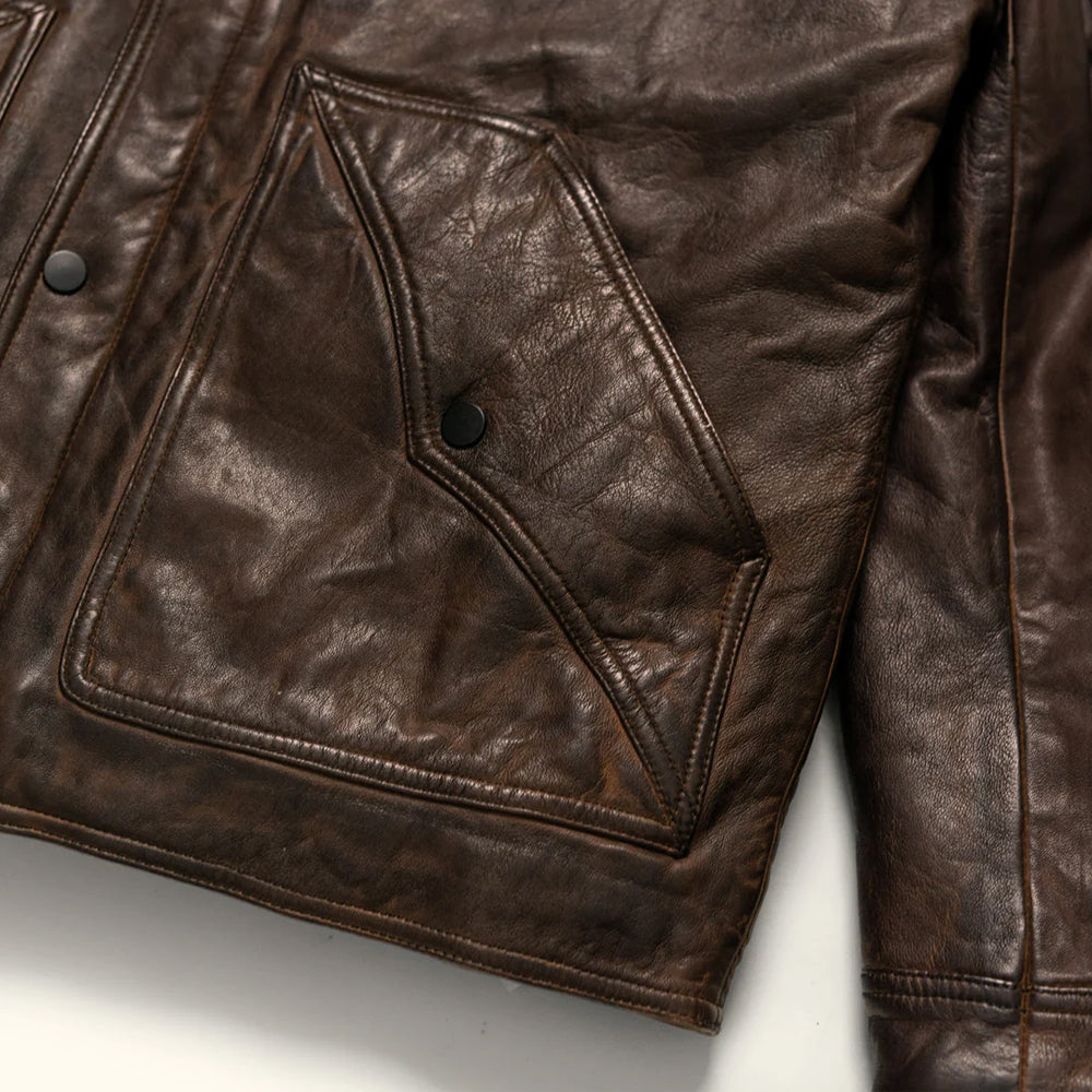 Brown Sheepskin Pilot Shearling B3 Bomber Leather Jacket
