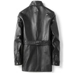 Sheriff Leather Trench Coat