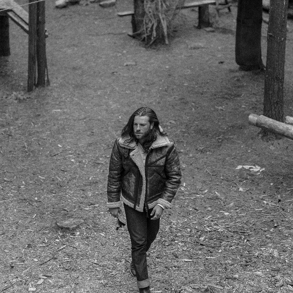 Men Sheepskin Leather Jacket